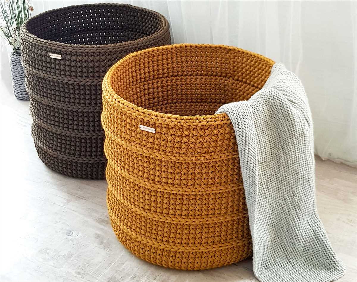 Knit storage bin pattern