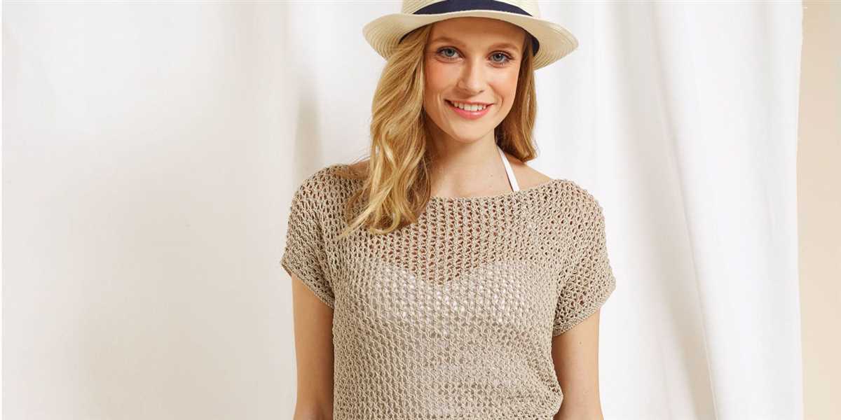 Knit summer top pattern free