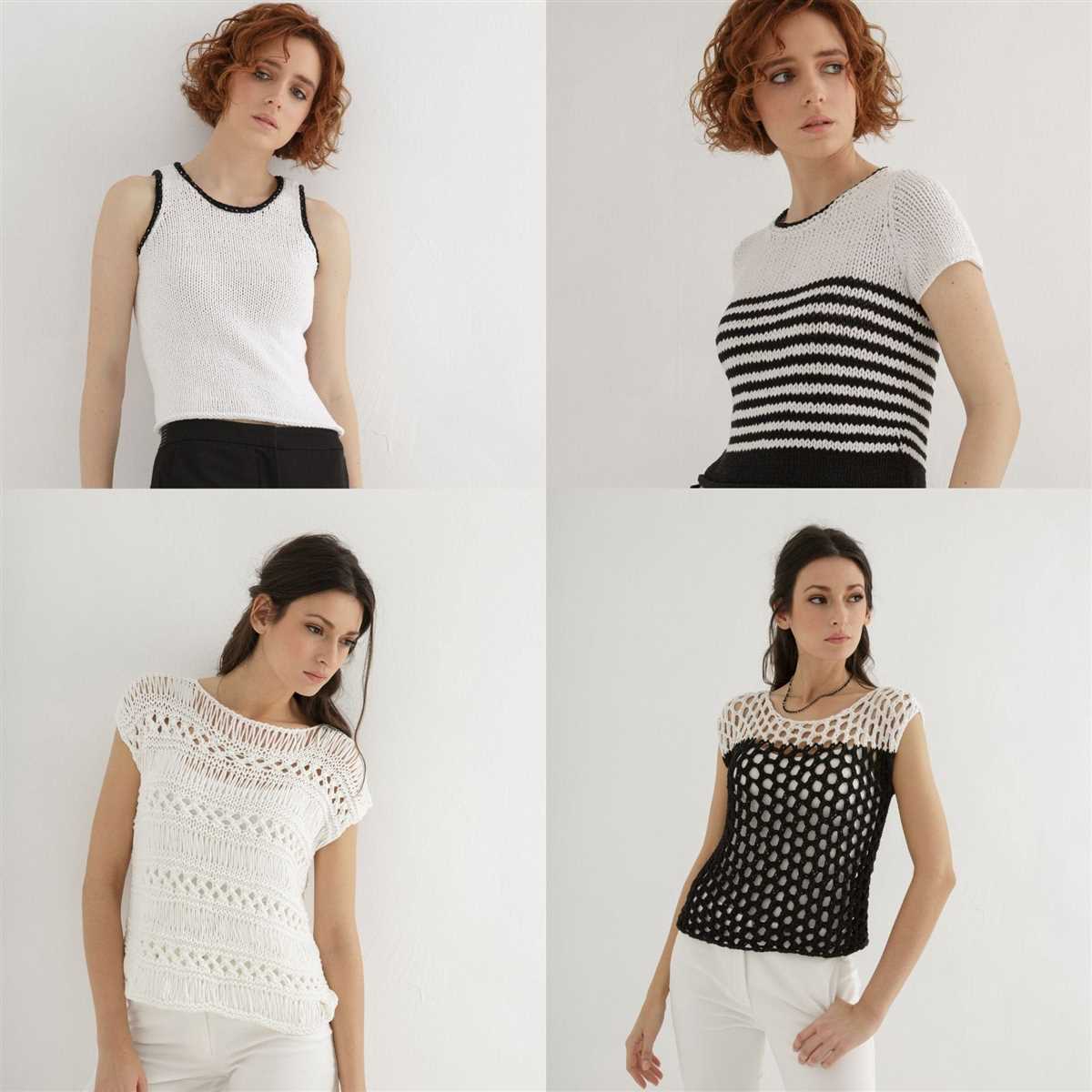 Knit summer tops patterns