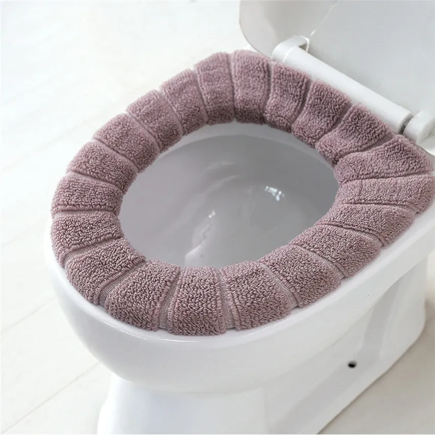 Knit toilet lid cover pattern