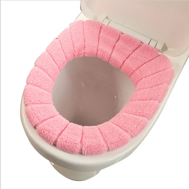 Knit toilet lid cover pattern