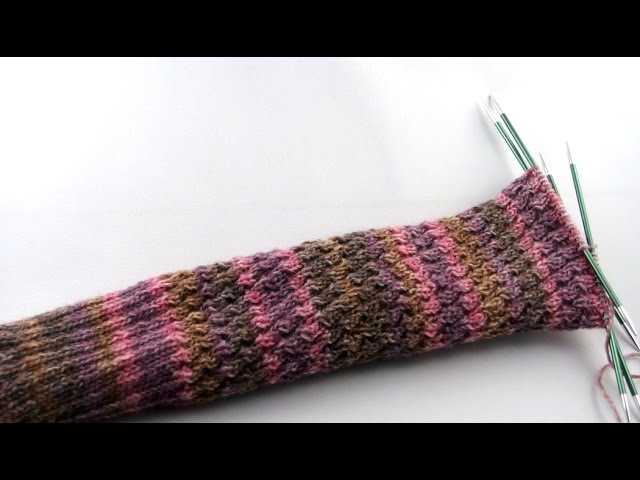 Knit tube sock pattern