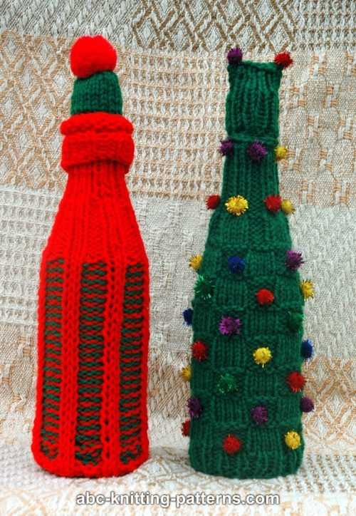 Knit wine bottle sweater pattern