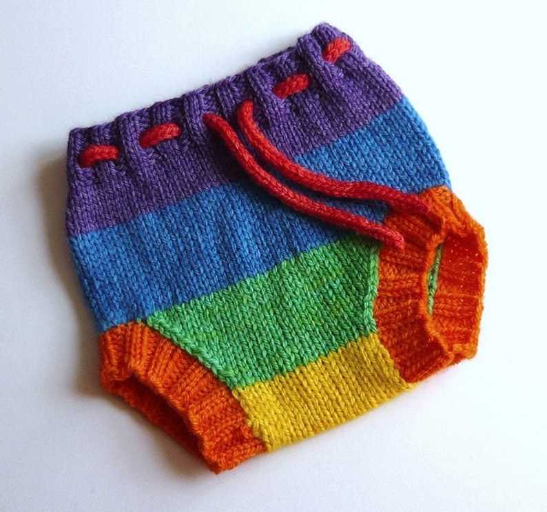 Knit wool diaper cover pattern