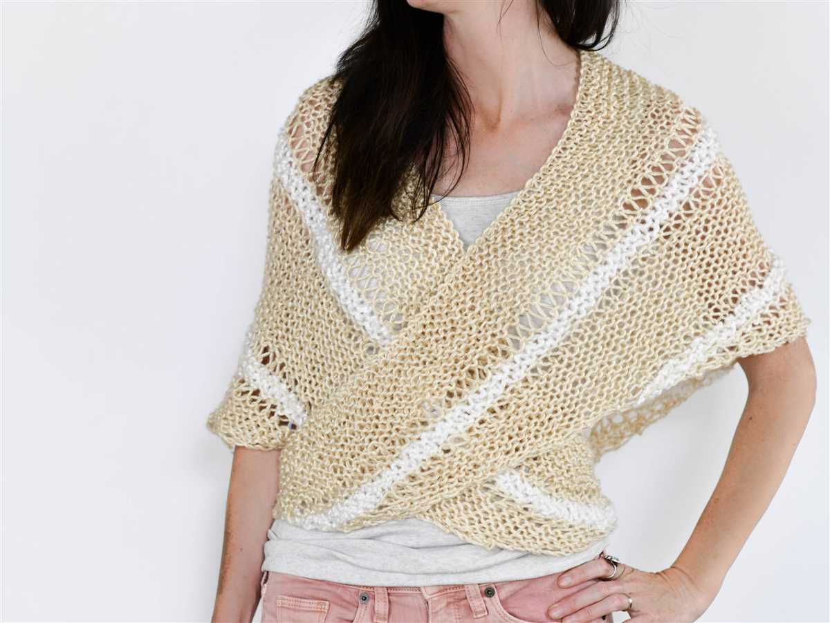 Knit wrap cardigan pattern
