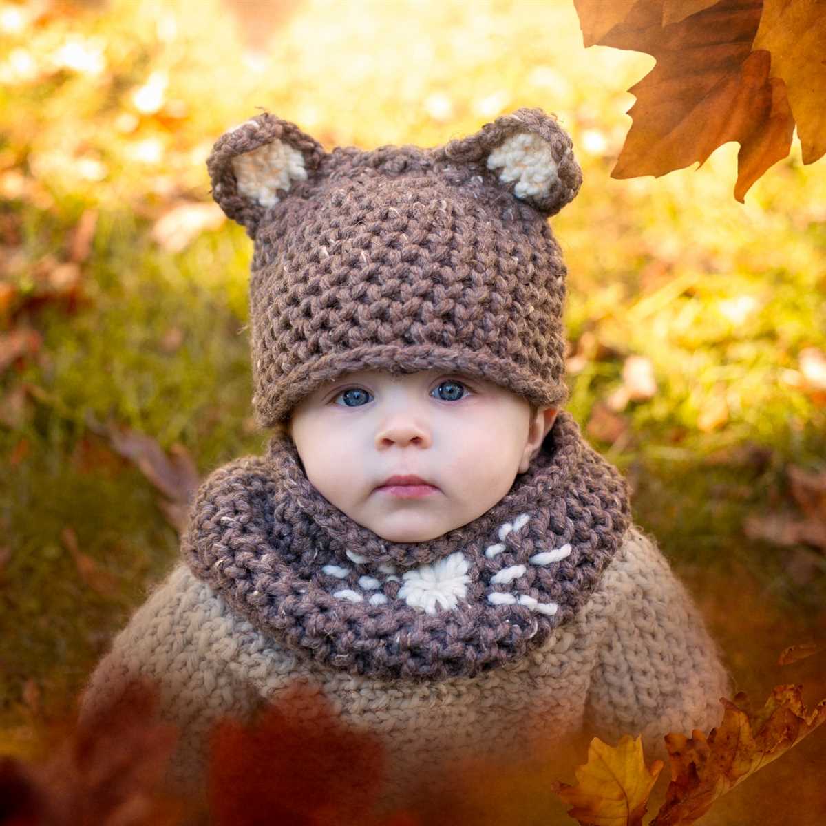 Knitted baby hat pattern