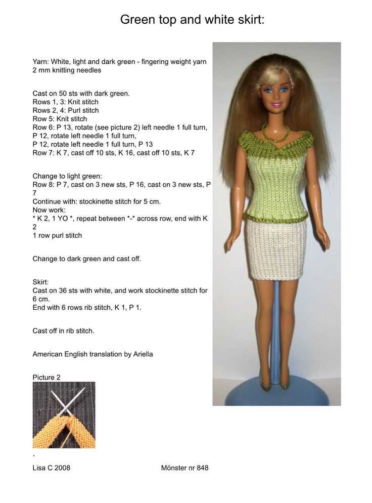 Knitted barbie clothes patterns