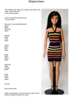 Knitted barbie clothes patterns