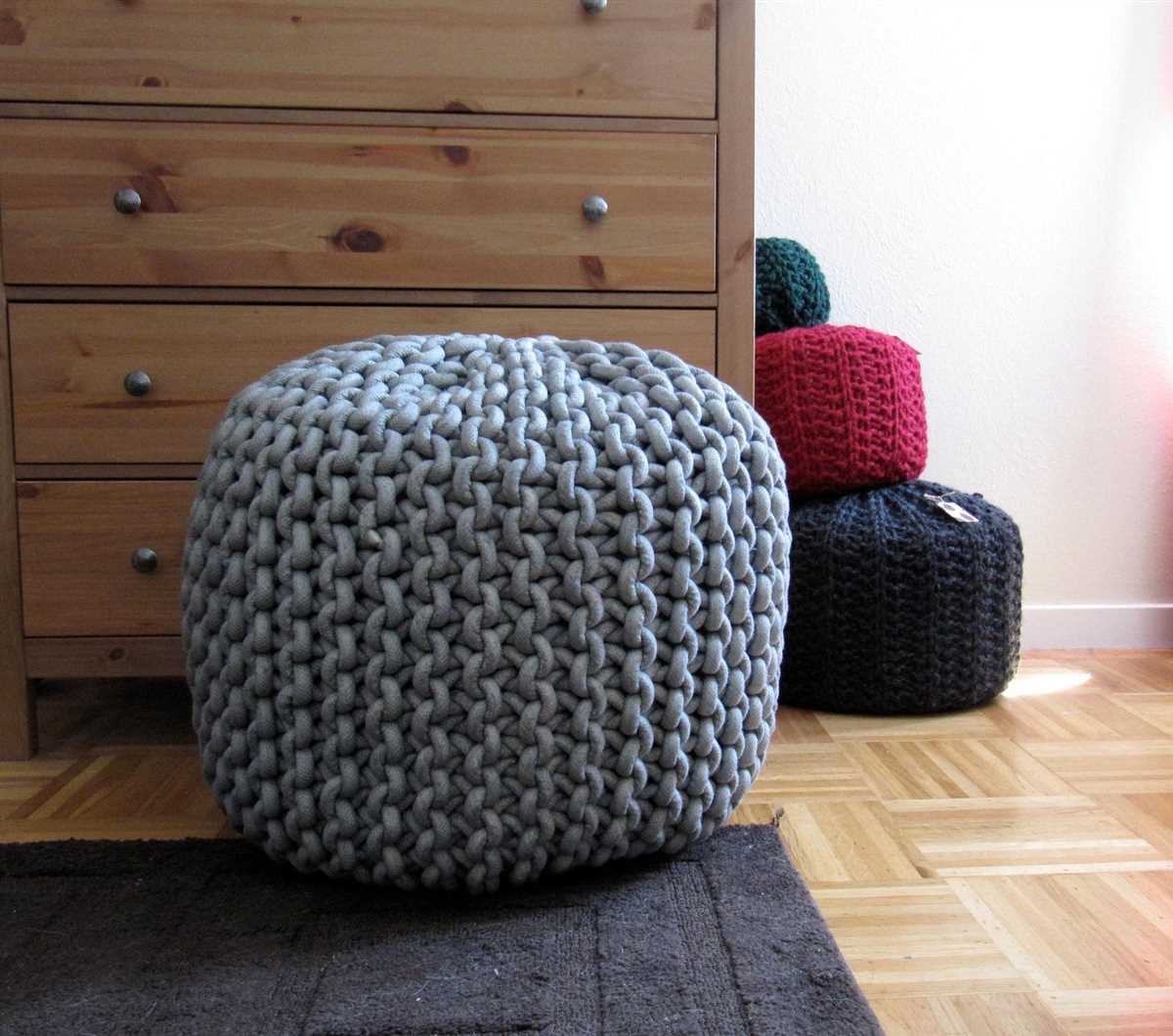 Knitted bath pouf pattern