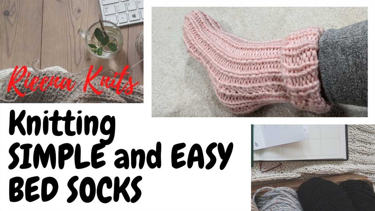 Knitted bed socks pattern
