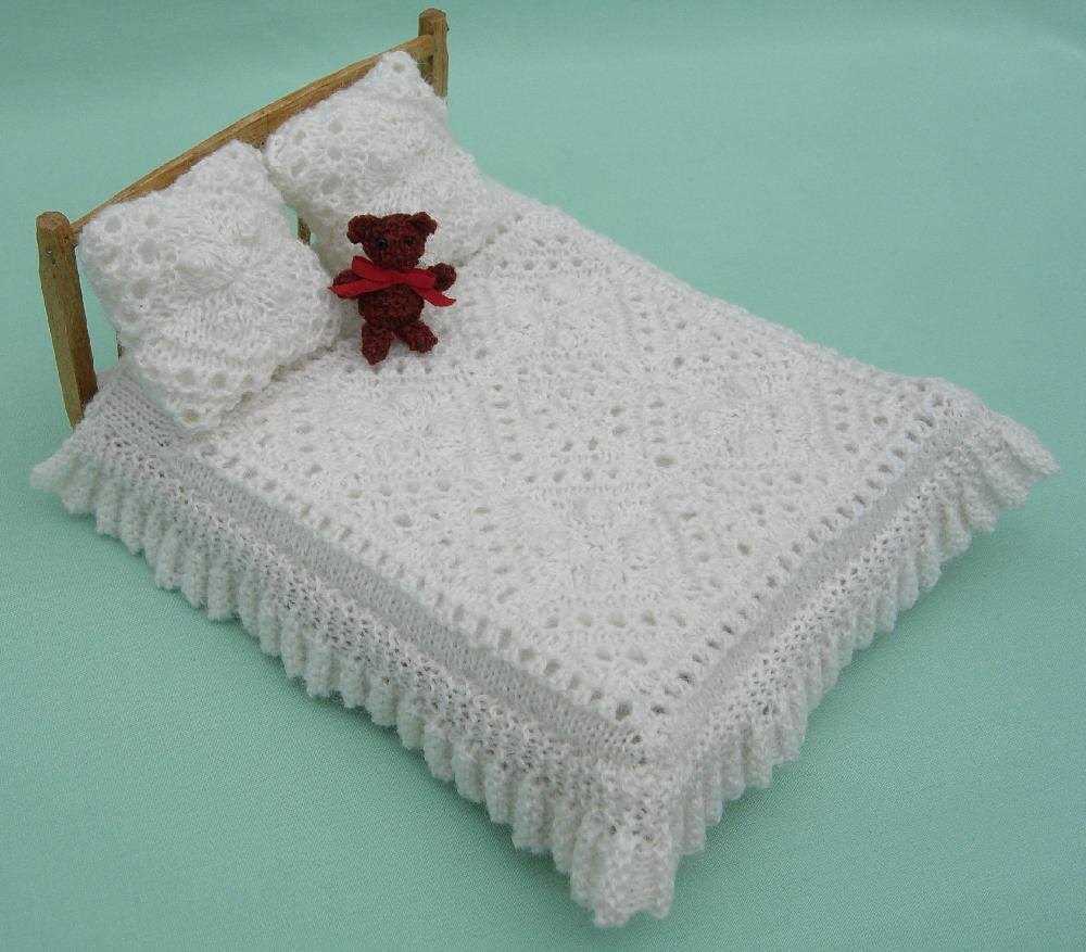 Knitted bedspread pattern