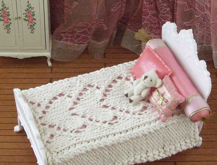 Knitted bedspread pattern