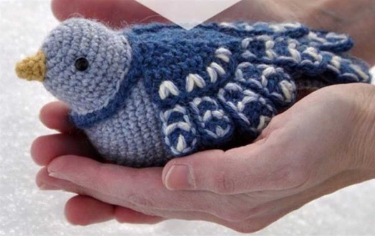 Knitted bird pattern