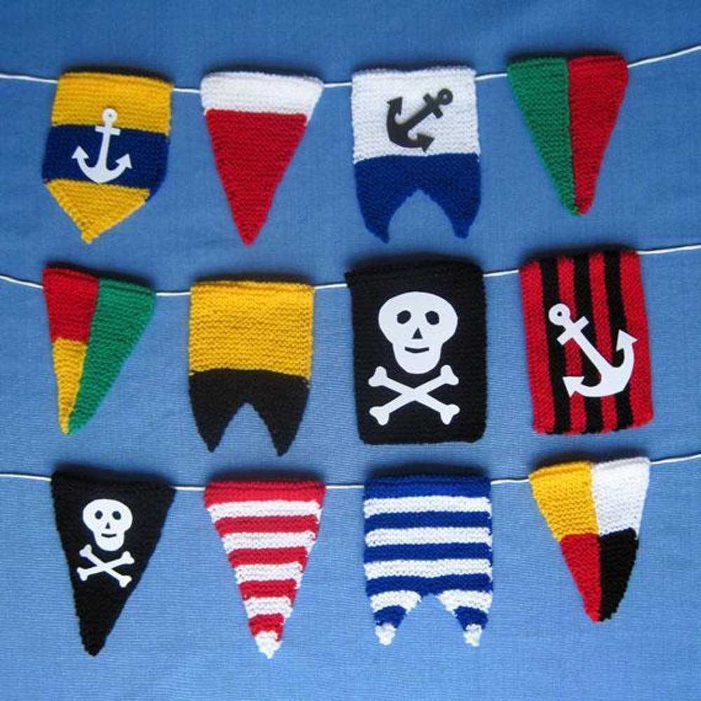 Knitted boat pattern