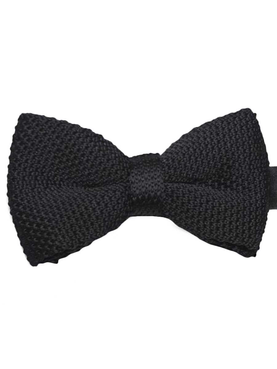 Knitted bow tie pattern