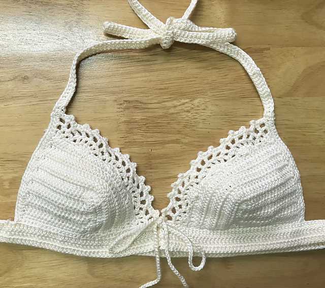 Knitted bralette top pattern