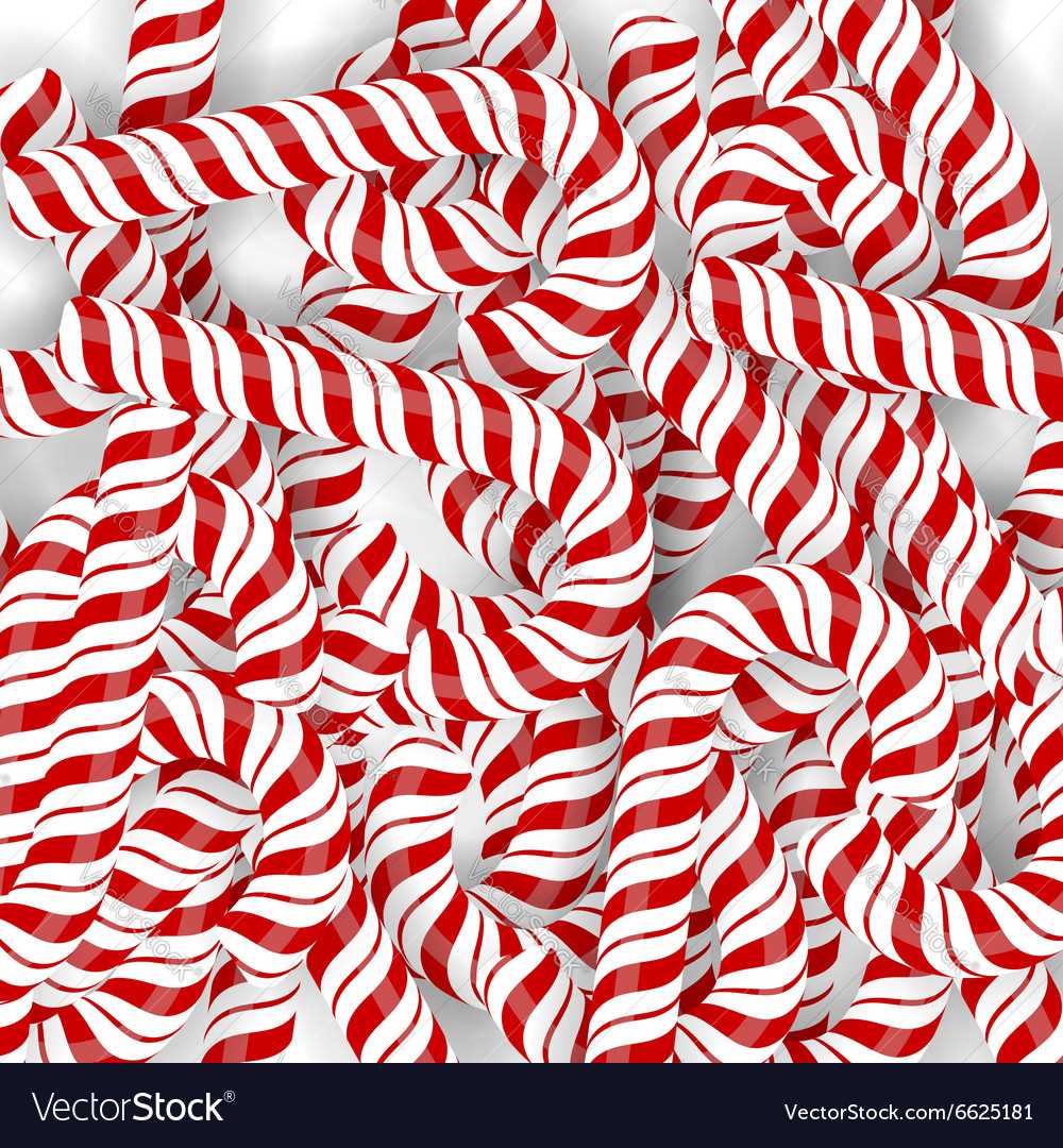 Knitted candy cane pattern