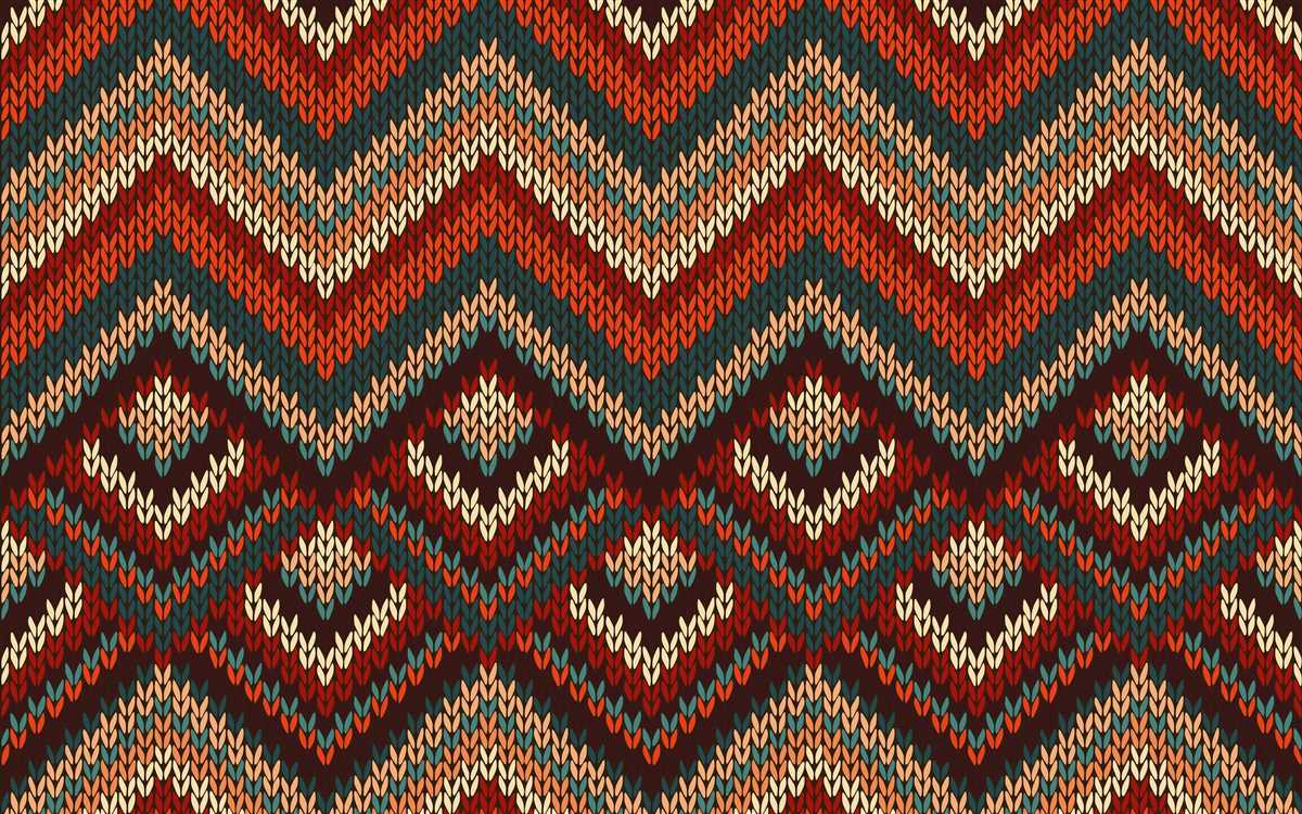 Knitted carpet patterns