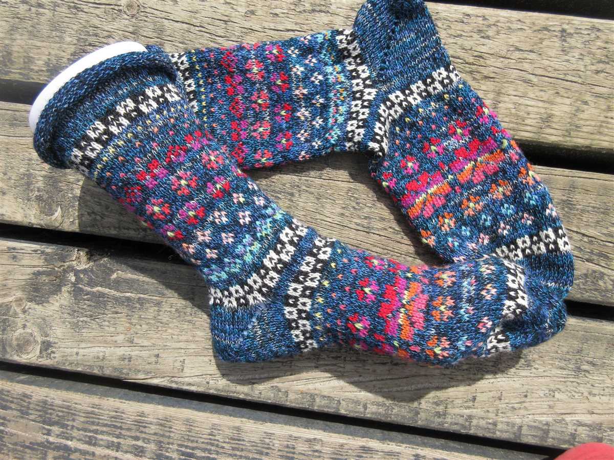Knitted chair socks pattern