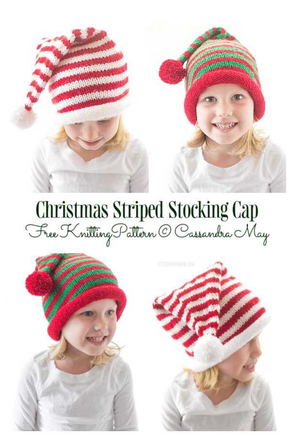 Knitted christmas hats patterns