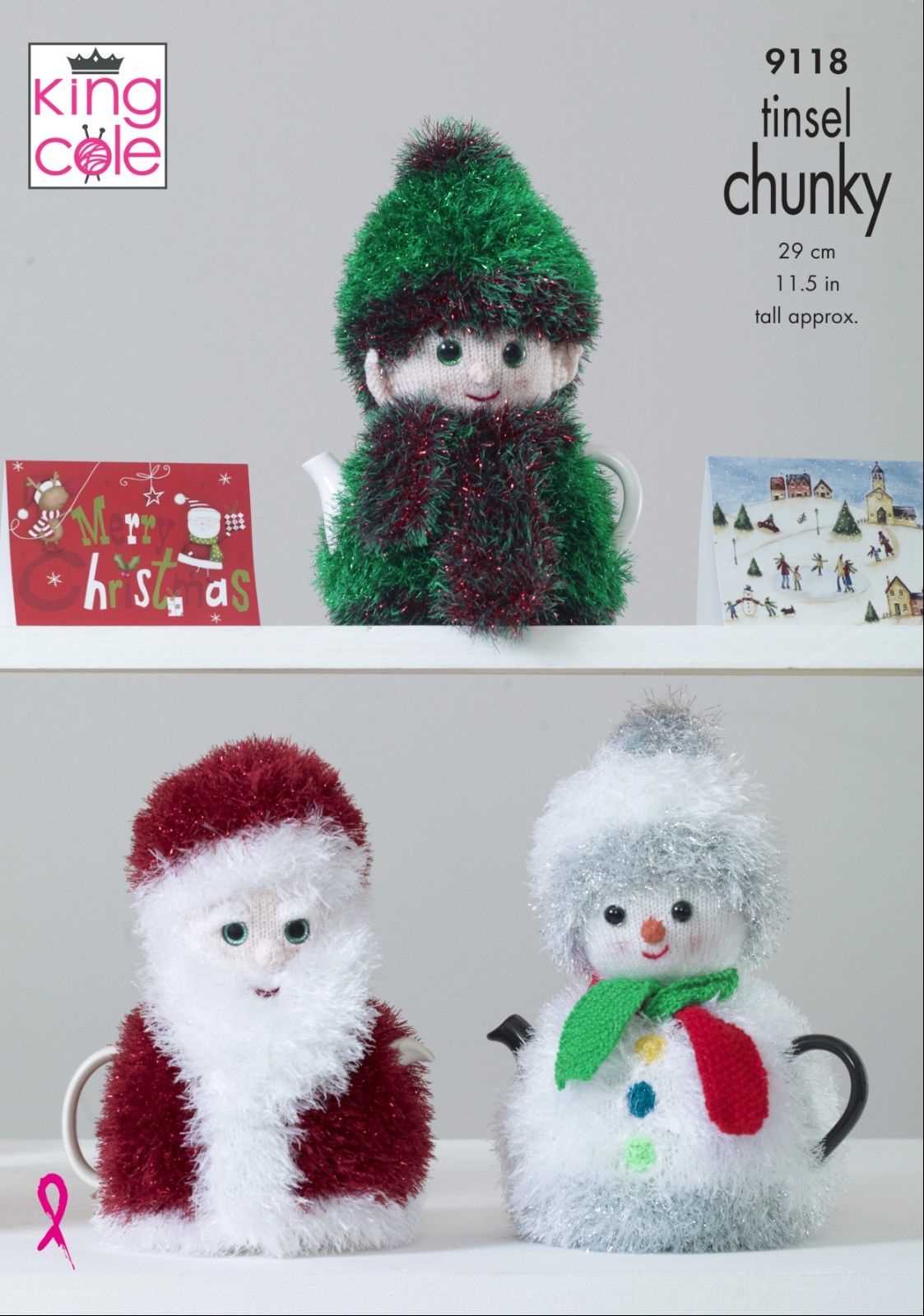 Knitted christmas tea cosy pattern