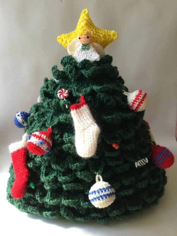 Knitted christmas tea cosy pattern