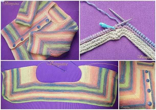 Knitted circular jacket pattern