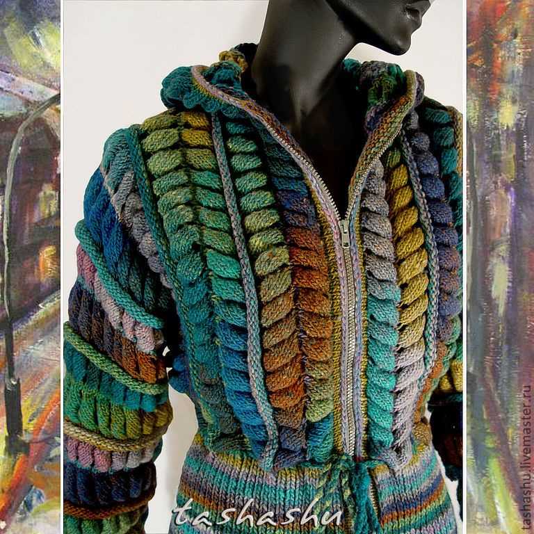 Knitted circular jacket pattern