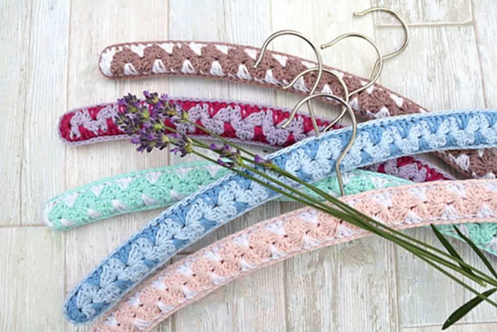 Knitted coat hanger cover patterns