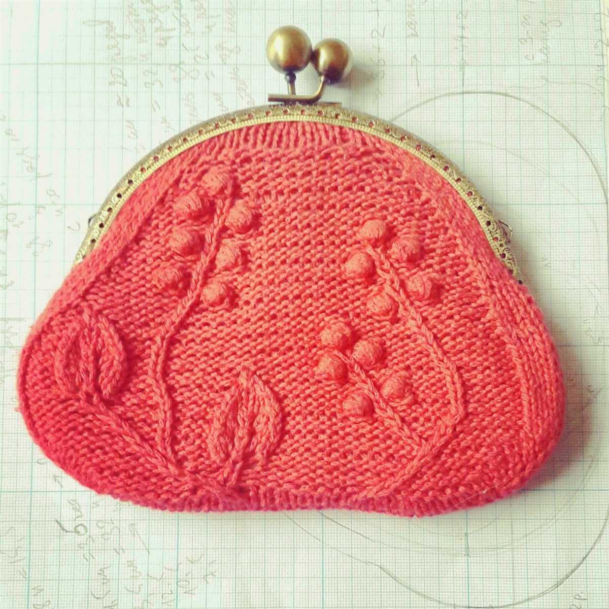 Knitted coin purse pattern free