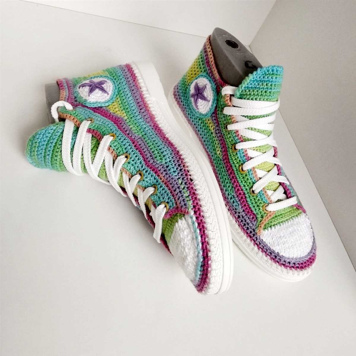 Knitted converse slippers pattern free