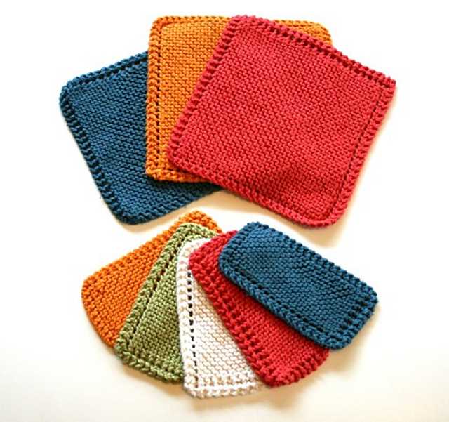 Knitted dishcloths pattern free