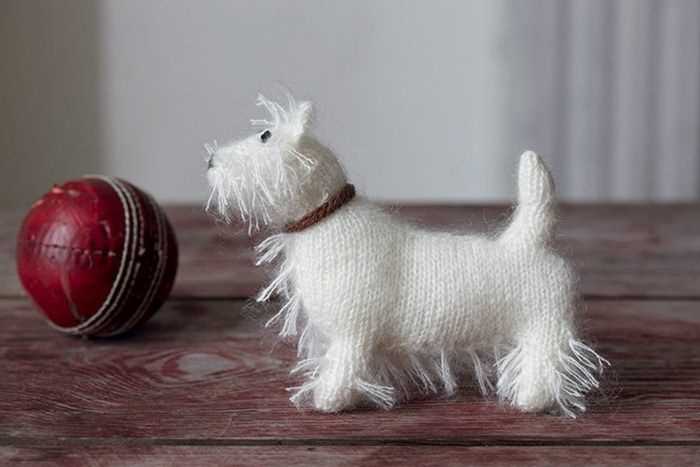 Knitted dog collar pattern