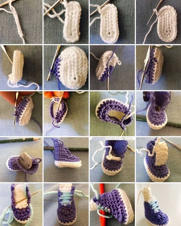 Knitted doll shoes free pattern