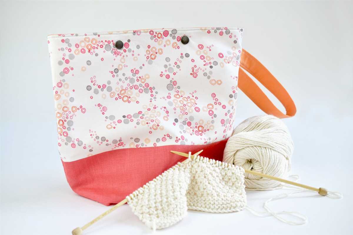 Knitted drawstring pouch pattern