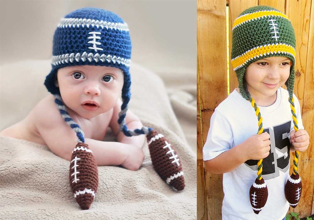 Knitted football hat pattern free