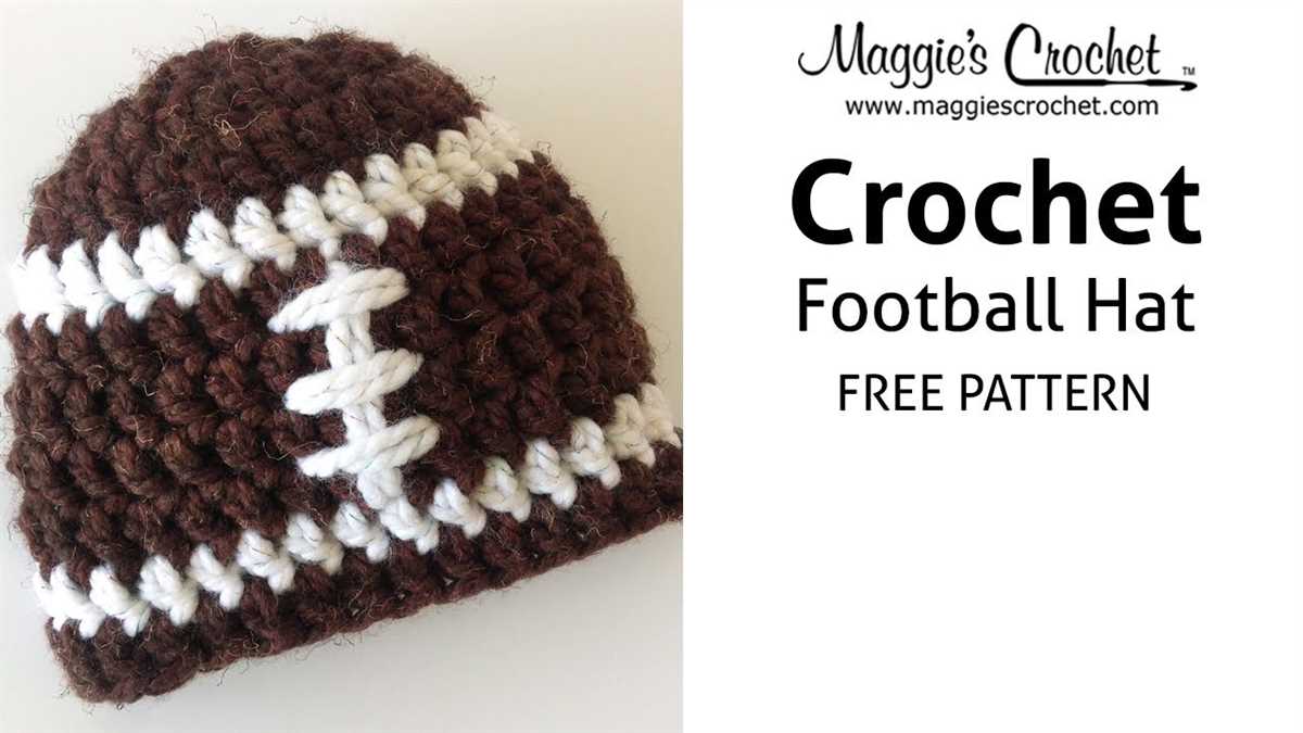 Knitted football hat pattern free