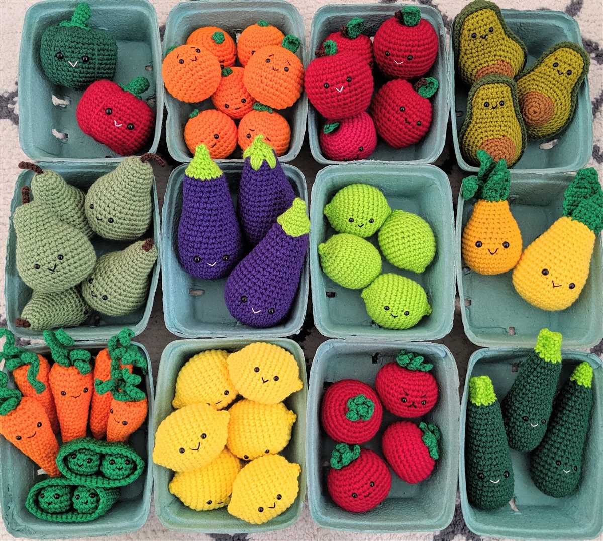 Knitted fruit and vegetables free patterns