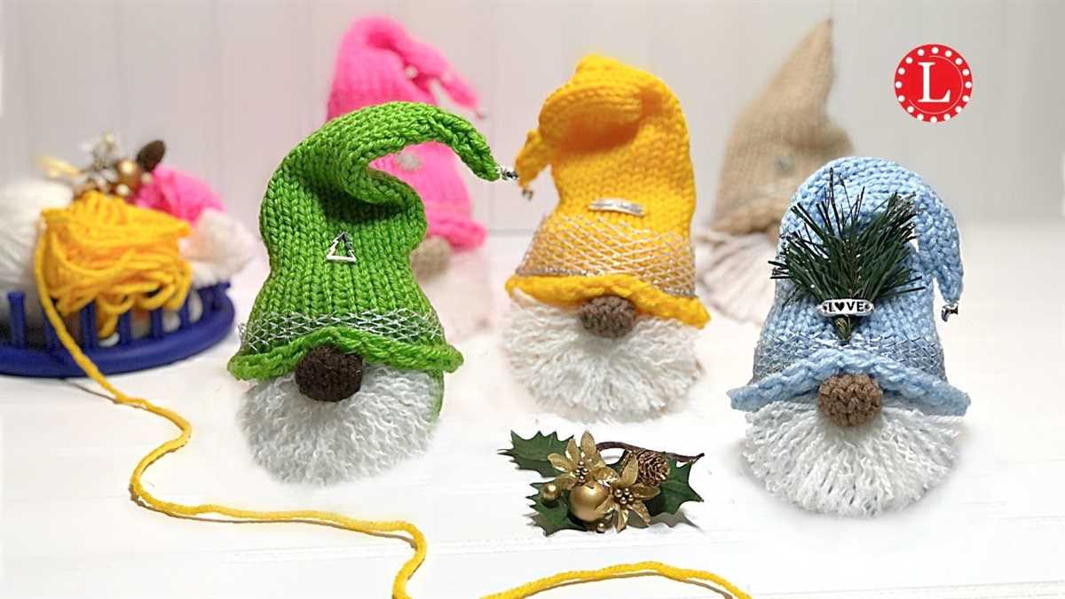 Knitted gnome ornament pattern