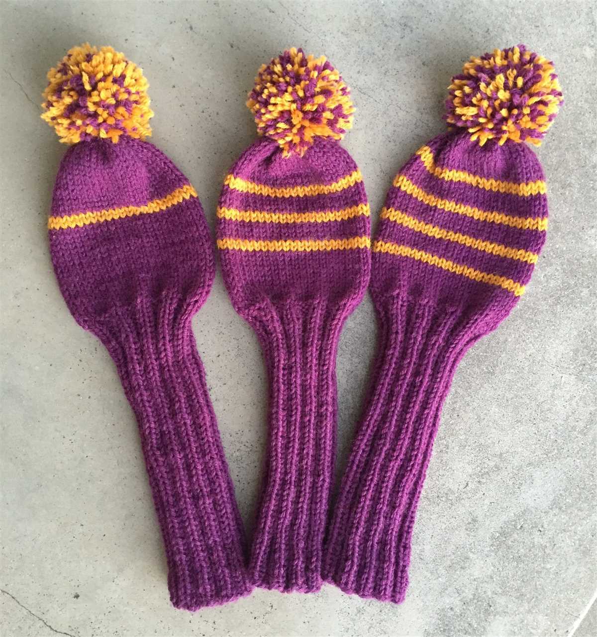Knitted golf club headcovers patterns free