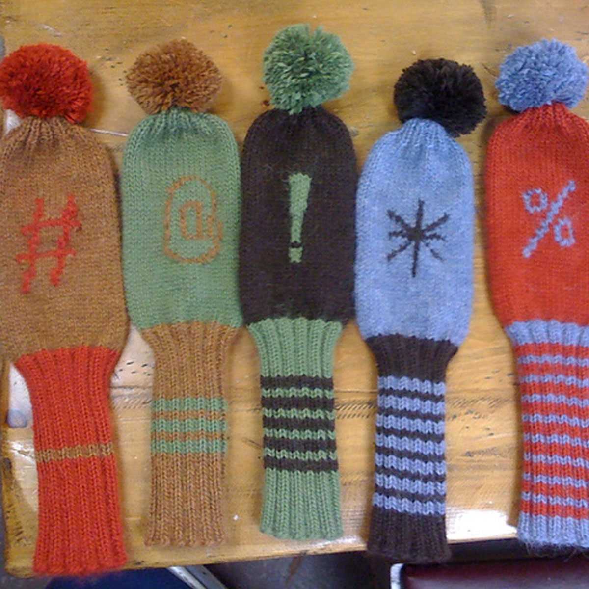Knitted golf club headcovers patterns free