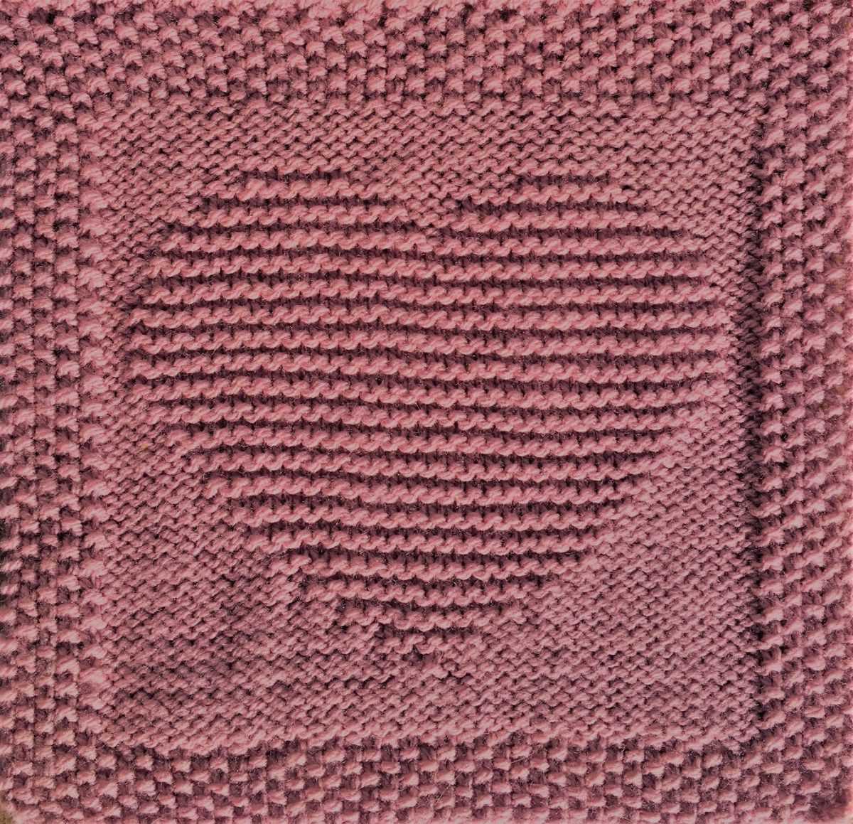 Knitted heart dishcloth pattern by emily