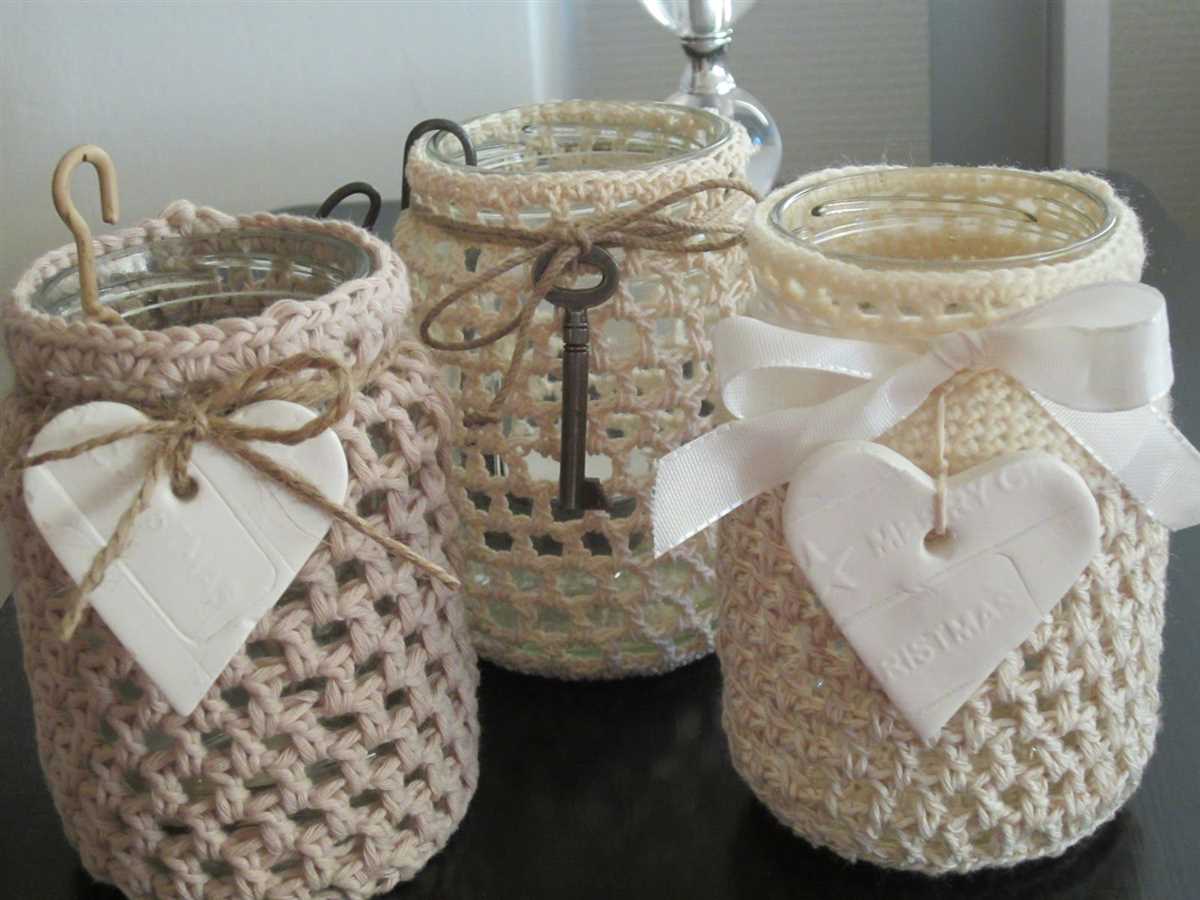 Knitted jar cover pattern