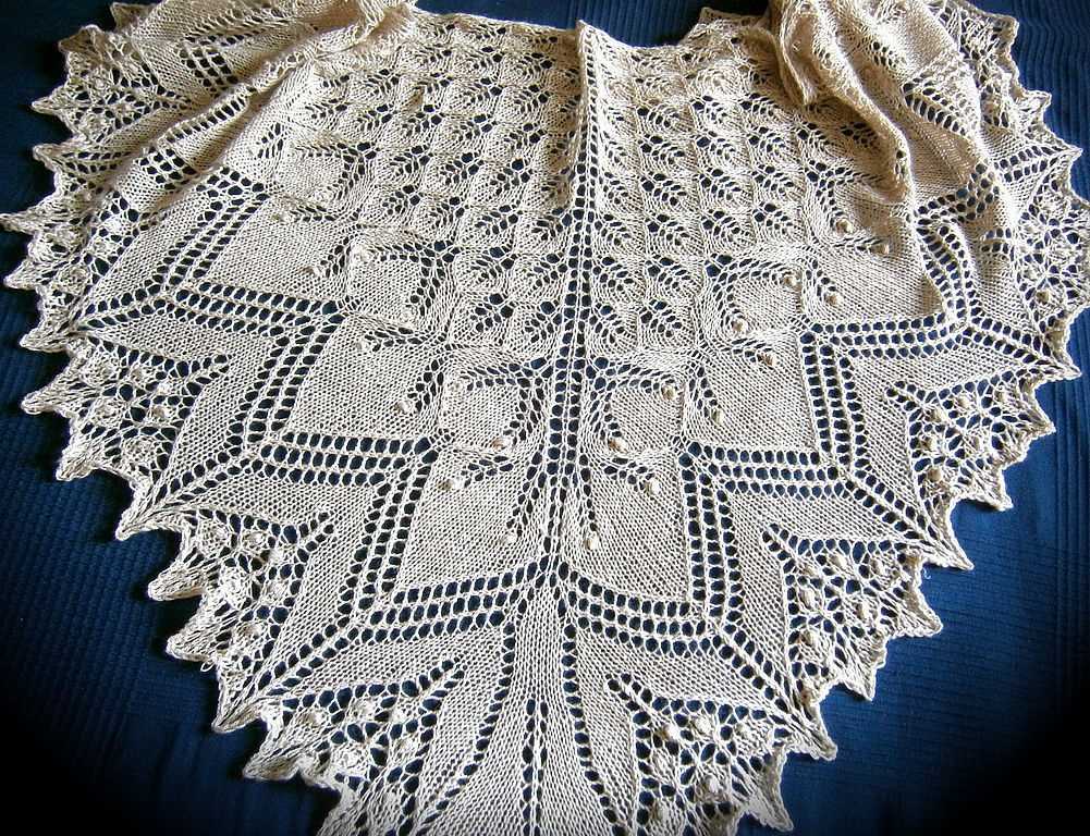 Knitted lace shawls and wraps patterns