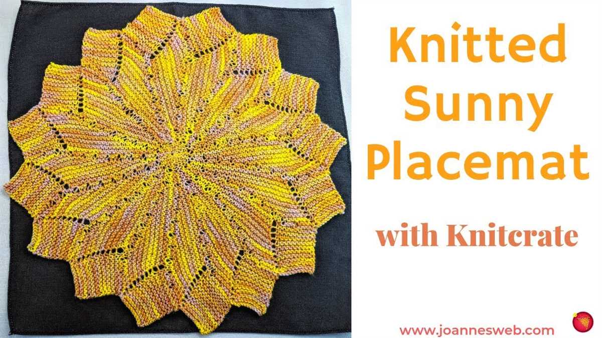 Knitted placemats patterns free