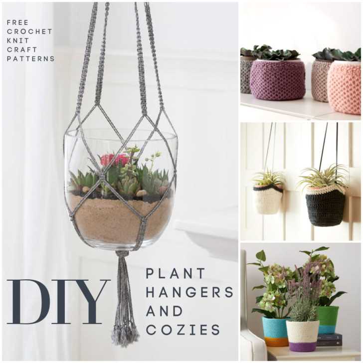 Knitted plant hanger patterns