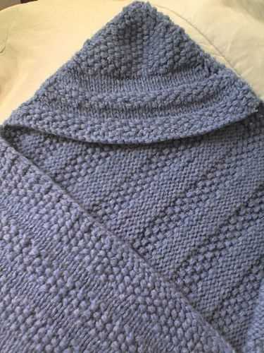 Knitted swaddle blanket pattern