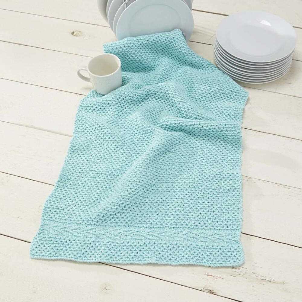 Knitted tea towel pattern