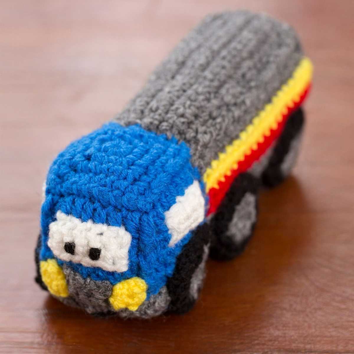 Knitted toy truck pattern