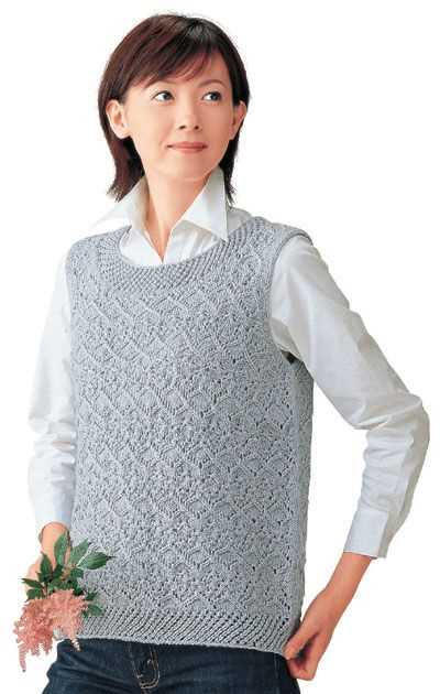 Knitted vest pattern womens